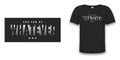 Whatever - slogan graphic design for t shirt. Tee shirt typography print on t-shirt mockup. Vector